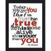 Picture Perfect International "Today You Are You II" Framed Textual Art Plastic/Acrylic in Black/Red | 17.5 H x 13.5 W x 1 D in | Wayfair