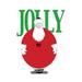 Buyenlarge Jolly Christmas Ball-Shaped Santa Graphic Art in Green/Red | 66 H x 44 W x 1.5 D in | Wayfair 0-587-02439-9C4466