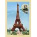 Buyenlarge 'The Eiffel Tower at the Paris Exhibition, 1889' Graphic Art in Blue/Brown/Green | 42 H x 28 W x 1.5 D in | Wayfair 0-587-16327-5C2842