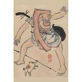 Buyenlarge Actor Dancing w/ A Cat at His Feet by Baitei Ki - Painting Print in White | 36 H x 24 W x 1.5 D in | Wayfair 0-587-32650-6C2436