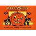 Buyenlarge 'Halloween Cardboard Cutouts' Vintage Advertisement Paper in Black/Red/Yellow | 28 H x 42 W x 1.5 D in | Wayfair 0-587-32617-4C2842