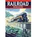Buyenlarge Railroad Magazine: The Speedy Future of Railroading, 1942 Vintage Advertisement in Blue/Green | 42 H x 28 W x 1.5 D in | Wayfair