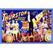 Buyenlarge 'Thurston, Master Magician All Out Of A Hat' Vintage Advertisement in Blue/Yellow | 28 H x 42 W x 1.5 D in | Wayfair 0-587-21690-5C2842