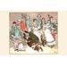 Buyenlarge 'The Great Professor Fell to His Knees to Play' by Randolph Caldecott Painting Print in White | 24 H x 36 W x 1.5 D in | Wayfair