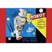 Buyenlarge 'Robot w/ Flashing Lighted Eyes' Vintage Advertisement Canvas in Black/Blue/Red | 28 H x 42 W x 1.5 D in | Wayfair 0-587-24944-7C2842