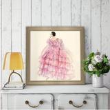 Picture Perfect International "In the ® Barbie® Doll 2001" Framed Painting Print Paper in Pink | 13 H x 13.5 W x 1 D in | Wayfair 704-1220