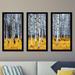 Picture Perfect International Birch Trees 2 - 3 Piece Picture Frame Photograph Print Set on Acrylic in Blue/Gray/Green | Wayfair 704-2309-1632