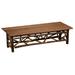 Fireside Lodge Solid Wood Bench Wood in Red | 18 H x 60 W x 18 D in | Wayfair 85525-RM