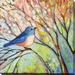 Picture Perfect International "Bird" by Jennifer Lommers Painting Print on Wrapped Canvas in White | 36 H x 36 W x 1.5 D in | Wayfair 704-0941_3636
