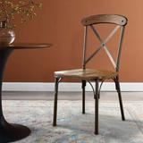 Gracie Oaks Zara Solid Wood Dining Chair Wood in Brown | 38 H x 19.25 W x 22 D in | Wayfair GRCS2396 44337293