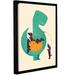 Harriet Bee Trex & The Basket Graphic Art on Canvas Canvas | 24 H x 18 W x 2 D in | Wayfair HBEE4621 41561822