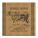 Gracie Oaks 'Cow Feed Sack' Vintage Advertisement on Wrapped Canvas in Black | 35 H x 35 W x 2 D in | Wayfair GRKS6509 41300477