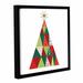 The Holiday Aisle® 'Geometric Holiday Trees' Framed Graphic Art on Wrapped Canvas Canvas | 18 H x 18 W x 2 D in | Wayfair HLDY7696 38022494