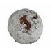 Highland Dunes Javon Decoration Ball Sculpture in Brown/Gray | 5.5 H x 5.5 W x 5.5 D in | Wayfair HLDS6855 42234041