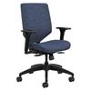 HON Solve Mesh Task Chair Upholstered/Mesh in Blue/Black | 37 H x 29.5 W x 29.5 D in | Wayfair HSLVTMUKD.Y1.A.H.0S.COMF90.COMP90.BL.SB.T