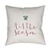 The Holiday Aisle® Tis the Season Indoor/Outdoor Throw Pillow Polyester/Polyfill blend in White | 18 H x 18 W x 4 D in | Wayfair HLDY1187 28394542