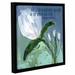 Winston Porter Williamsport 'Be What You Are Floral' Framed Painting Print on Wrapped Canvas in White | 36 H x 36 W x 2 D in | Wayfair