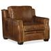 Club Chair - Hooker Furniture Yates 39.5" Wide Club Chair Leather/Genuine Leather in Brown | 35.5 H x 39.5 W x 40.5 D in | Wayfair SS519-01-087