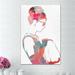 House of Hampton® 'Watercolor it Girl - Graphic Art Print on Canvas Canvas, Wood in White/Brown | 54 H x 36 W x 1.5 D in | Wayfair