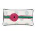 Eastern Accents Epic Preppy Wallace Sky Rosette Boudoir Rectangular Pillow Cover & Insert Polyester/Polyfill/Cotton Blend | Wayfair EPR-11