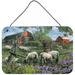 Caroline's Treasures Pleasant Valley Sheep Farm by Tom Wood Painting Print Plaque Metal | 8 H x 12 W x 0.05 D in | Wayfair PTW2026DS812