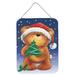 Caroline's Treasures Teddy Bear & Christmas Tree Graphic Art Plaque Metal | 16 H x 12 W x 0.05 D in | Wayfair AAH7208DS1216