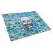 Caroline's Treasures Under Water Glass Skeleton Skull Pirate Cutting Board Glass | 0.25 H x 11 W x 15 D in | Wayfair BB5345LCB