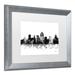 Trademark Fine Art 'Salt Lake City Utah Skyline BG-1' Matted Framed Graphic Art, Wood | 16" H x 20" W x 0.5" D | Wayfair MW0169-S1620MF