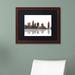 Trademark Fine Art Atlanta Georgia Skyline by Marlene Watson Framed Graphic Art Canvas, Wood | 11 H x 14 W x 0.5 D in | Wayfair MW0003-W1114BMF