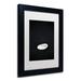 Trademark Fine Art 'Pebbles on Black Sand' Framed Photographic Print on Canvas Canvas, Wood | 14 H x 11 W x 0.5 D in | Wayfair PSL0589-B1114MF