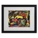 Trademark Fine Art "Three Horses 1912" by Franz Marc Framed Painting Print Canvas in Green | 16 H x 20 W x 0.5 D in | Wayfair BL01246-B1620MF