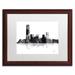 Trademark Fine Art 'Oklahoma City Oklahoma Skyline BG-1' Matted Framed Graphic Art on Canvas Canvas, Wood | 16 H x 20 W x 0.5 D in | Wayfair