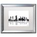 Trademark Fine Art 'Columbus Ohio Skyline BG-1' Matted Framed Graphic Art on Canvas Canvas, Wood | 11 H x 14 W x 0.5 D in | Wayfair MW0127-S1114MF