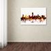 Trademark Fine Art 'Austin Texas Skyline III' Graphic Art Print on Wrapped Canvas Canvas | 16 H x 24 W x 2 D in | Wayfair MT0661-C1624GG