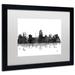 Trademark Fine Art 'San Antonio Texas Skyline BG-1' Matted Framed Graphic Art on Canvas Canvas, Wood | 16 H x 20 W x 0.5 D in | Wayfair