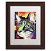 Trademark Fine Art 'Curiosity Cat' Framed Painting Print on Canvas Canvas, Wood | 14 H x 11 W x 0.75 D in | Wayfair ALI1477-W1114MF