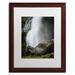 Trademark Fine Art 'Meditative Falls' Framed Photographic Print on Canvas Canvas, Wood | 20 H x 16 W x 0.5 D in | Wayfair PSL0764-W1620MF