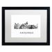 Trademark Fine Art 'Albuquerque NM Skyline WB-BW' Framed Graphic Art on Canvas Canvas, Wood | 16 H x 20 W x 0.5 D in | Wayfair MW0411-B1620MF