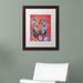 Trademark Fine Art 'Knipp' Matted Framed Graphic Art on Canvas Canvas, Wood | 14 H x 11 W x 0.75 D in | Wayfair ALI1664-W1114MF