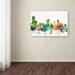Trademark Fine Art 'Austin Texas Skyline SP' Graphic Art on Wrapped Canvas Canvas | 16 H x 24 W x 2 D in | Wayfair MW0510-C1624GG