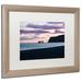 Trademark Fine Art 'Night Falls on Reynisdrangar' Framed Photographic Print on Canvas Canvas, Wood | 16 H x 20 W x 0.5 D in | Wayfair