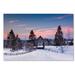 Trademark Fine Art 'Snow at the Bridge' Photographic Print on Wrapped Canvas in White | 30 H x 47 W x 2 D in | Wayfair ALI3954-C3047GG