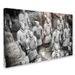 Trademark Fine Art "Terracotta Army III" by Philippe Hugonnard Photographic Print on Wrapped Canvas Metal | 22 H x 32 W x 2 D in | Wayfair