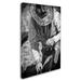 Trademark Fine Art 'Cowboy & His Hat' Photographic Print on Wrapped Canvas in Black/Green/White | 24 H x 16 W x 2 D in | Wayfair ALI7971-C1624GG