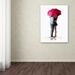 Trademark Fine Art 'Red Umbrella' Print on Canvas Metal | 32 H x 24 W x 2 D in | Wayfair ALI8503-C2432GG