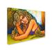Trademark Fine Art 'Sunflower Beauty' Print on Wrapped Canvas in White/Black | 35 H x 47 W x 2 D in | Wayfair MA0869-C3547GG