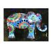 Trademark Fine Art 'Boho Elephant 1' Print on Wrapped Canvas Canvas | 18 H x 24 W x 2 D in | Wayfair ALI12169-C1824GG