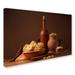 Trademark Fine Art 'Still Life w/ Pasta & Ceramic Ware' Photographic Print on Wrapped Canvas Canvas | 12 H x 19 W x 2 D in | Wayfair