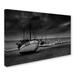 Trademark Fine Art 'Beach Fishing' Photographic Print on Wrapped Canvas in White | 30 H x 47 W x 2 D in | Wayfair 1X00139-C3047GG