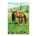 Trademark Fine Art 'Horse & Foal' Print on Canvas in White | 47 H x 30 W x 2 D in | Wayfair ALI8696-C3047GG